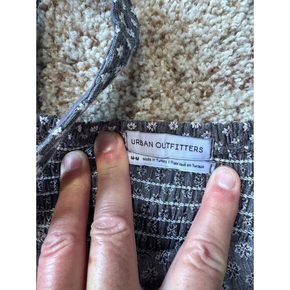 Urban Outfitters Folly Fitted Notched Mini Dress, Gray pattern, size Medium - Picture 3 of 8